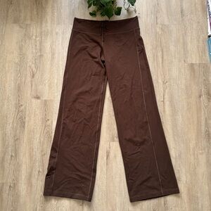 Vintage Lululemon Bootcut Leg Pants White Cross Stitch